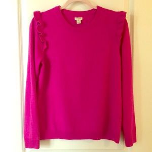 J.Crew bright pink sweater